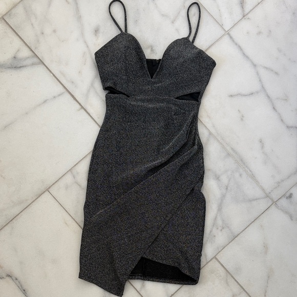 Windsor Dresses & Skirts - Windsor Sparkling Charcoal Bodycon Mini Dress